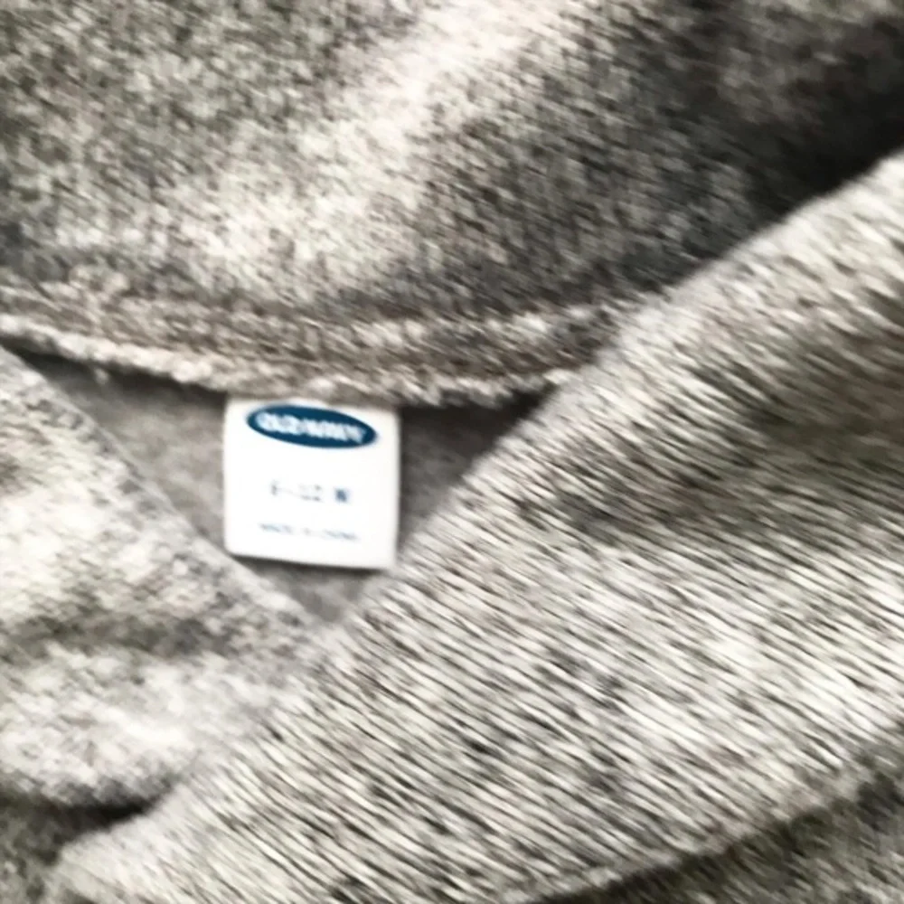 Old navy heather gray cowl neck sweatshirt jumper EUC  6-12 months
